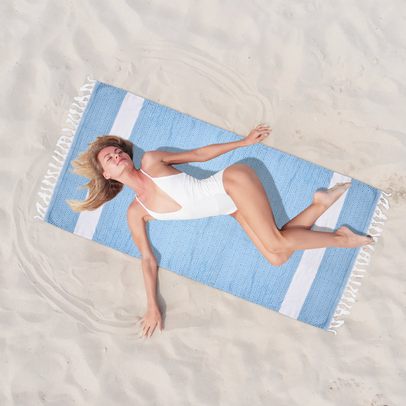 Turkish Beach Towel Oversized Sand Free Quick Dry Towel - Temu