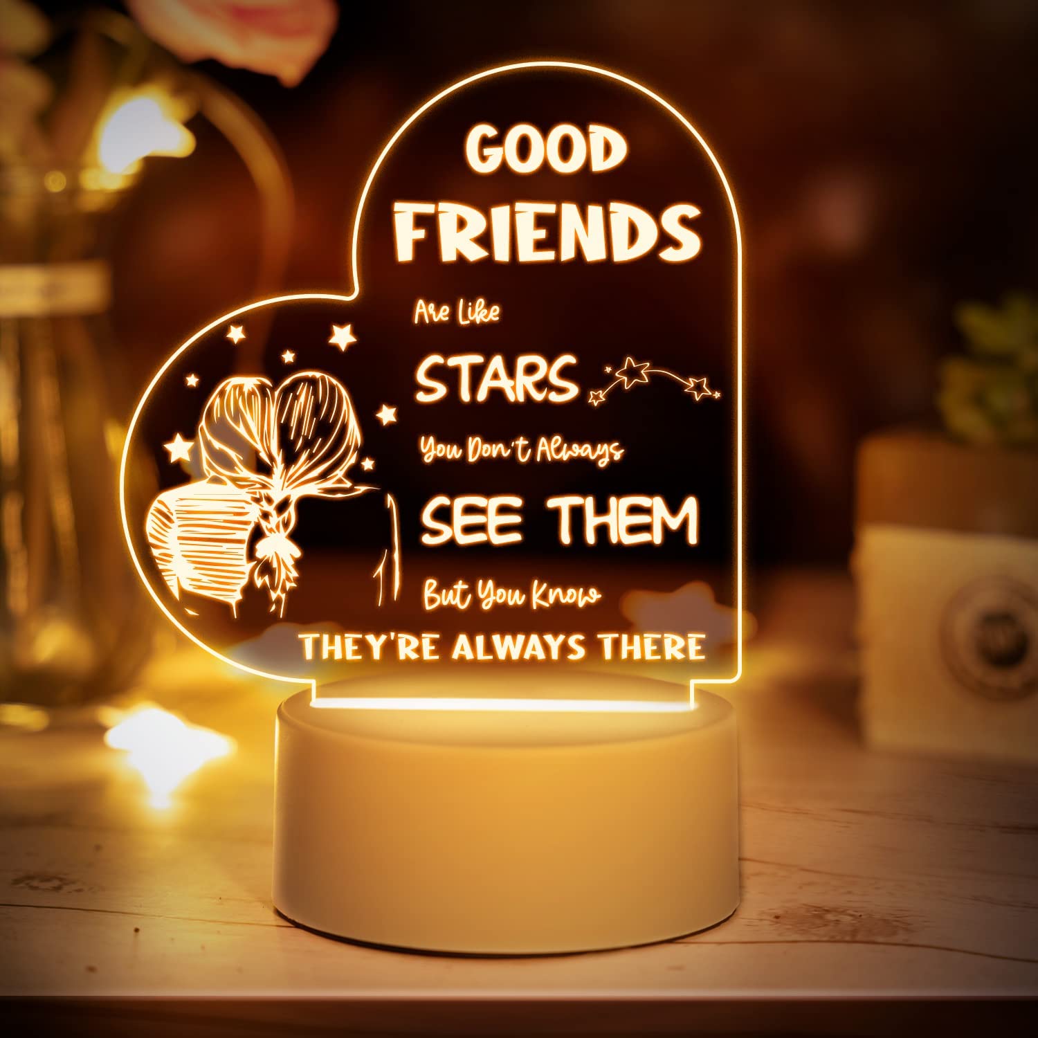 Luminária LED Best Friends - Melhores Amigas