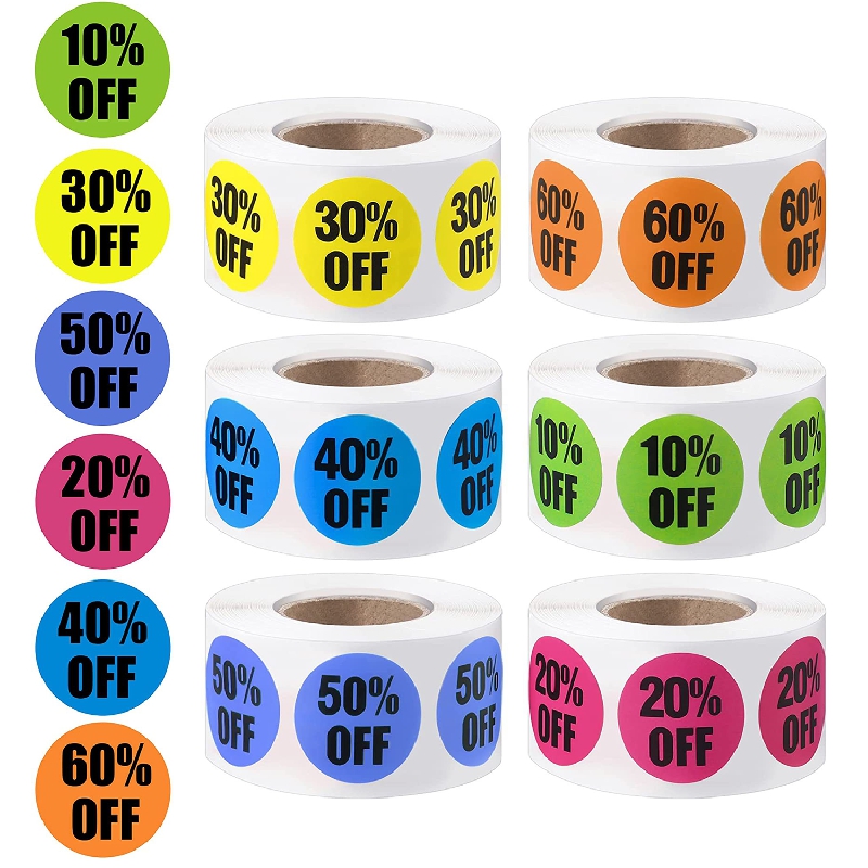 Discount Percent Off Stickers Price Marker Label Sticker 10% - Temu