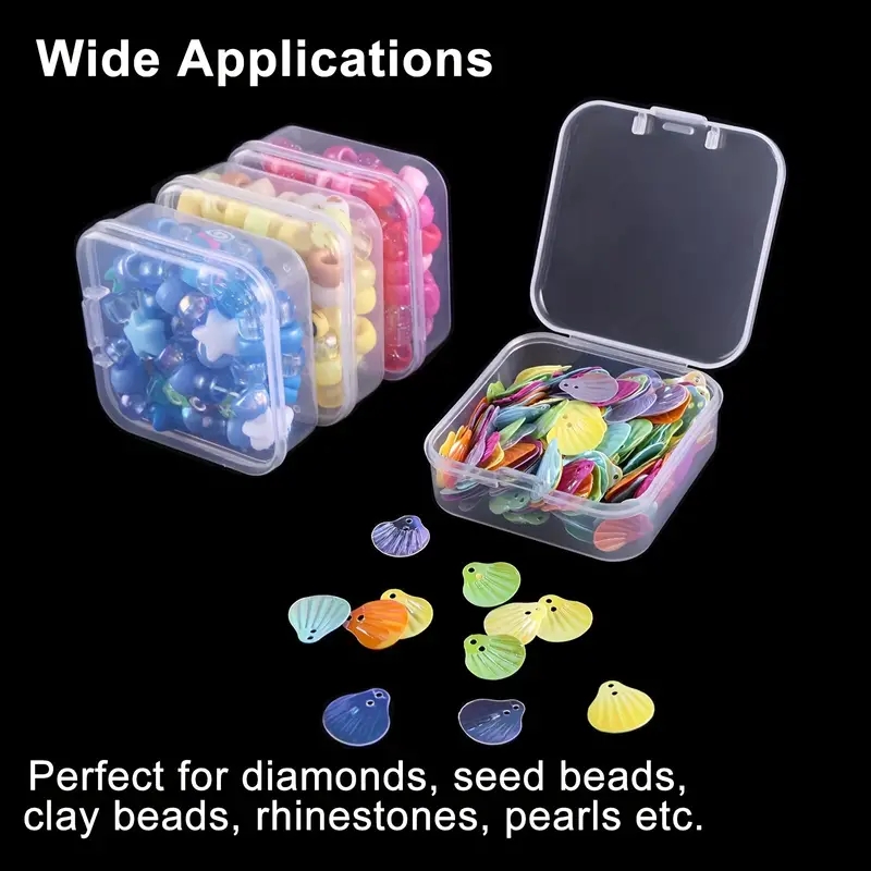 Small Plastic Case For Small Items Clay Bead Container Small