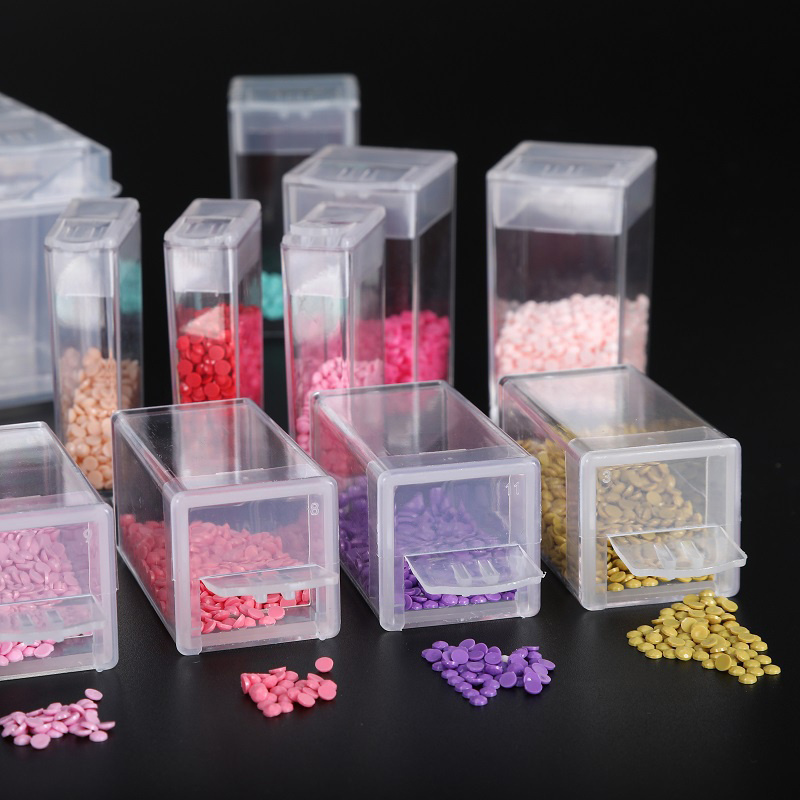 28/56 Slots Plastic Storage Box Clear Jewelry - Temu