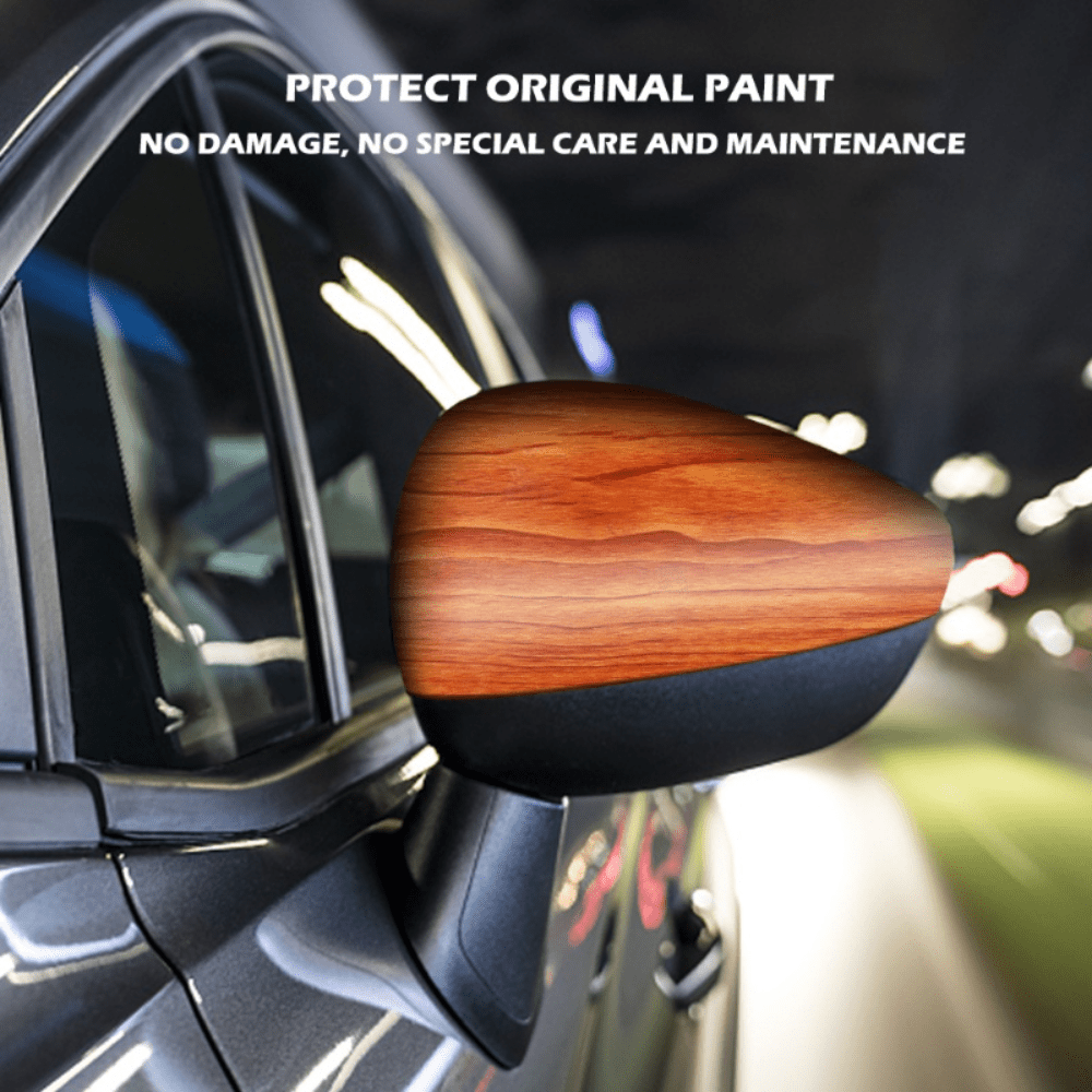 Car Interior Vinyl Film Trim Sticker Auto Wood Grain Dashboard
