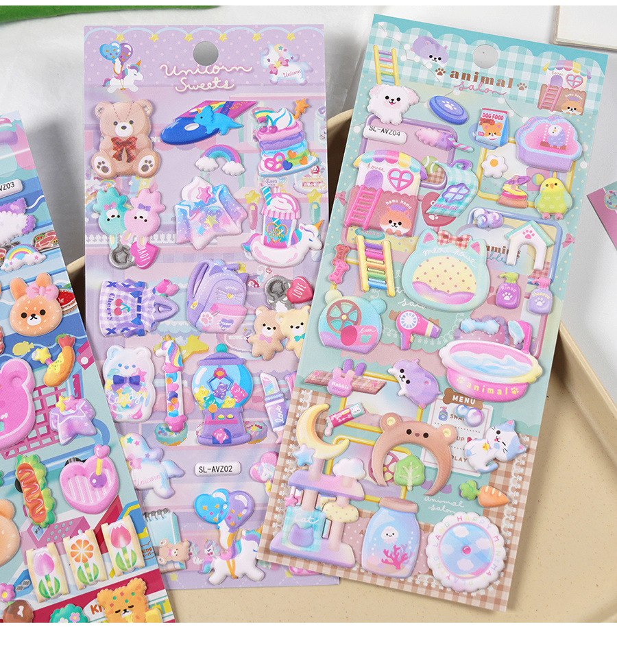 Puffy Stickers - Art, Craft & Stationery Supplies