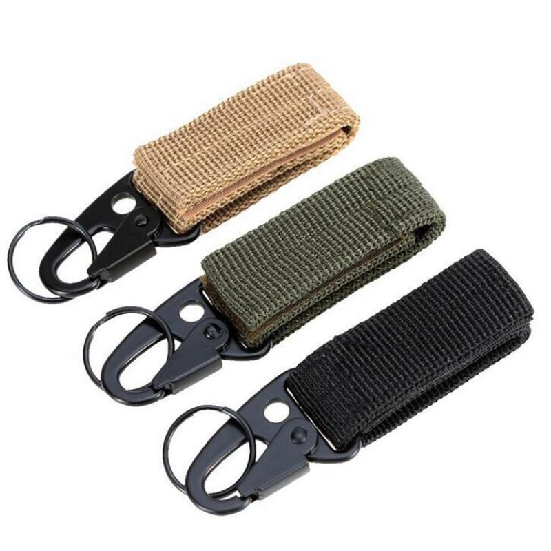 CooBigo 6Pack Tactical Carabiner Keychain Clip Tac Link Plastic Climbing  D-Ring Large Key Chain Heavy Duty Spring Snap Hook for Backpack, Belt,  Tent