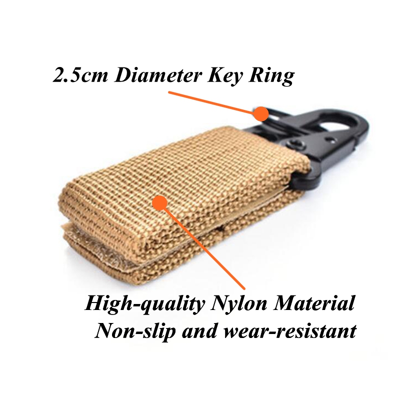 Carabiner KS1 Nylon Webbing Strap with Ring for Small Carabiner and Ke –  NexLand