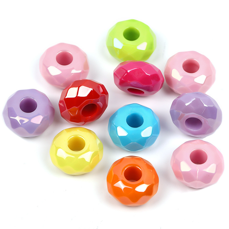 Multi colored Beads Plastic Large Hole Beads Fashion For - Temu