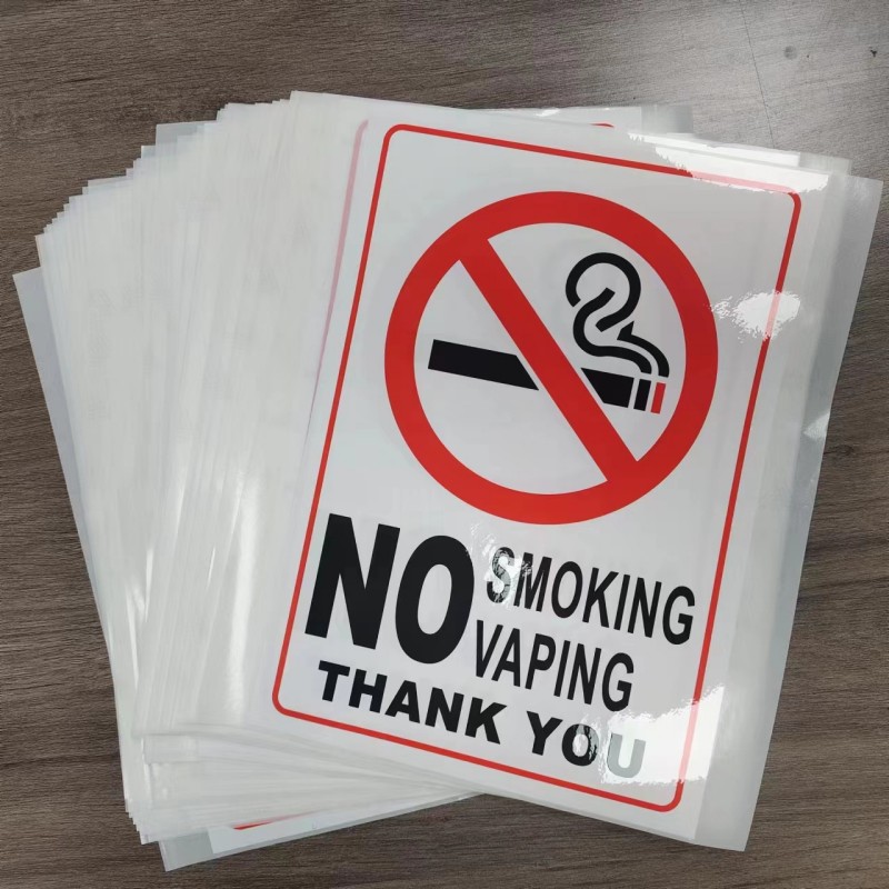 No Smoking No Vaping Sticker Sign Self adhesive Vinyl - Temu United Arab  Emirates