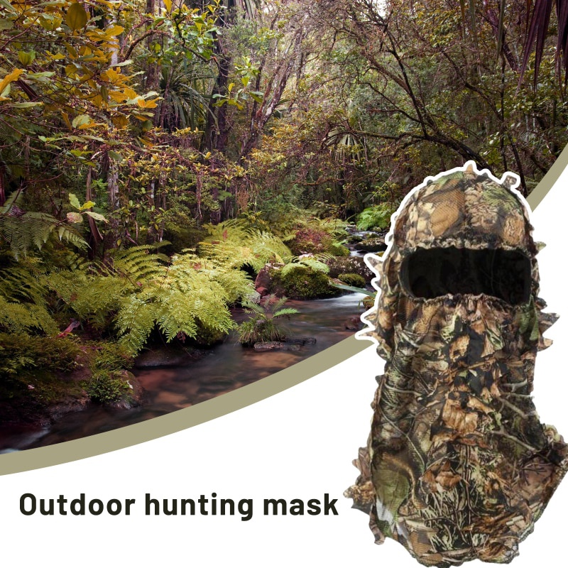 

Camouflage Feuillu Chapeau 3D Masque Complet Chapeaux Turquie Camo Hunter Chasse Accessoires