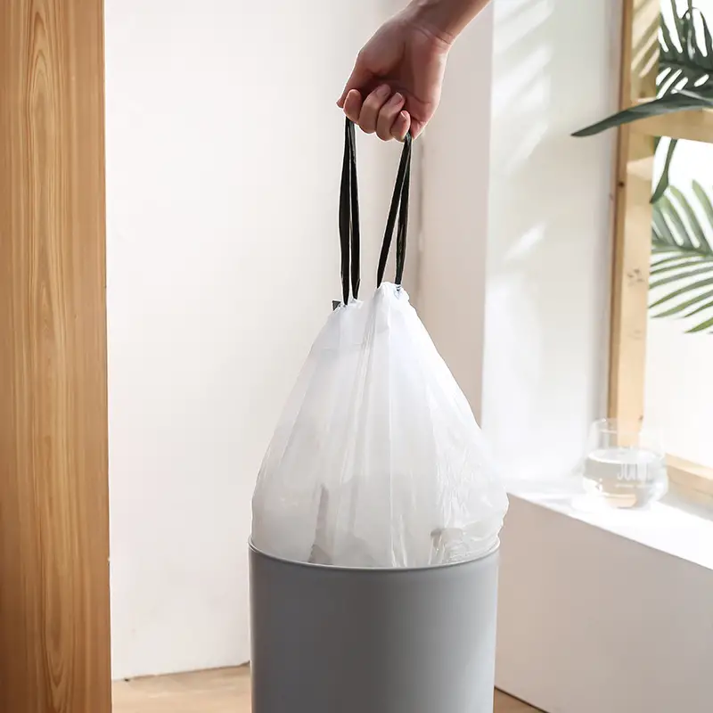 Trash Bag, Drawstring Garbage Bags, Small Thickened Trash Bags For Small  Trash Cans Bathroom, Kitchen, School, Office Waste Bin Liners For  Shops/wholesalers - Temu