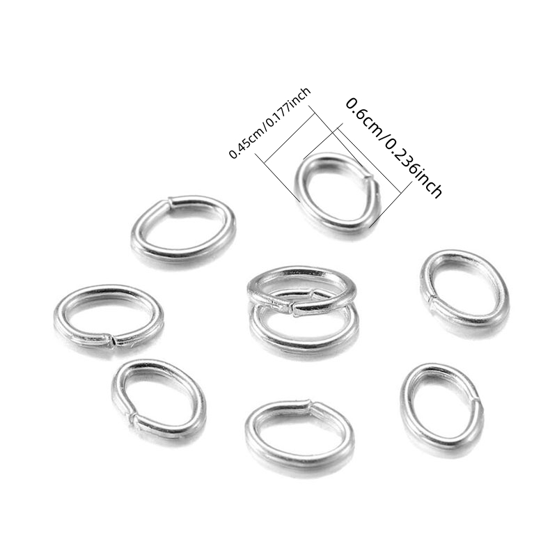 Oval Jewelry Connectors, Link Findings with Twist Center, Bulk (10)