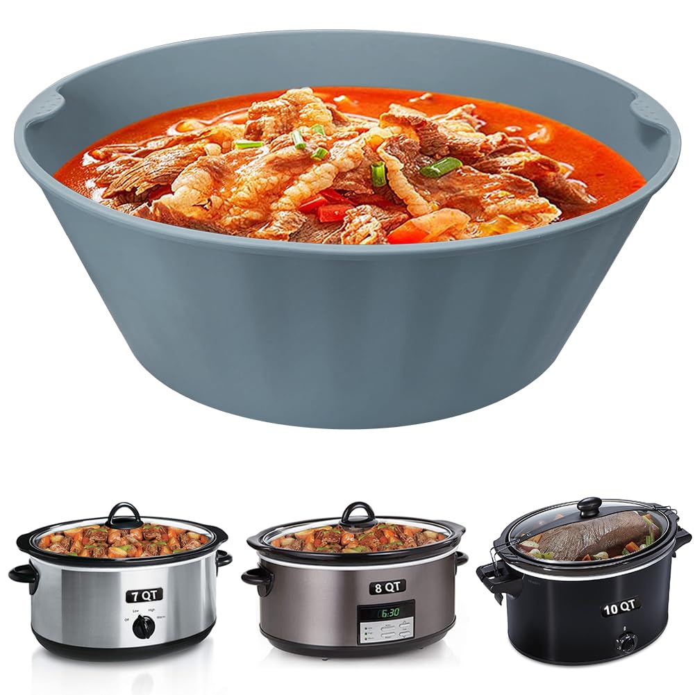 8qt Oval Slow Cooker Liner,, Reusable Silicone Divider Insert, Dishwasher  Safe And Bpa-free, Kitchen Gadgets, Kitchen Accessories - Temu Philippines