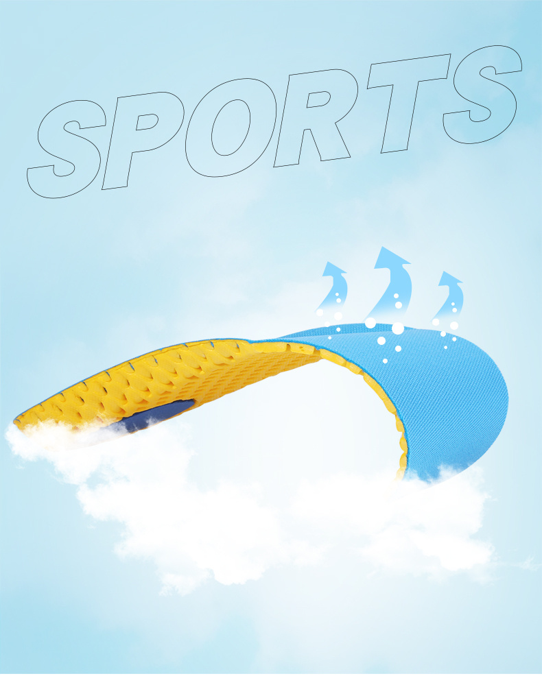 Unisex Sports Insoles Breathable Memory Foam Insoles Running Temu