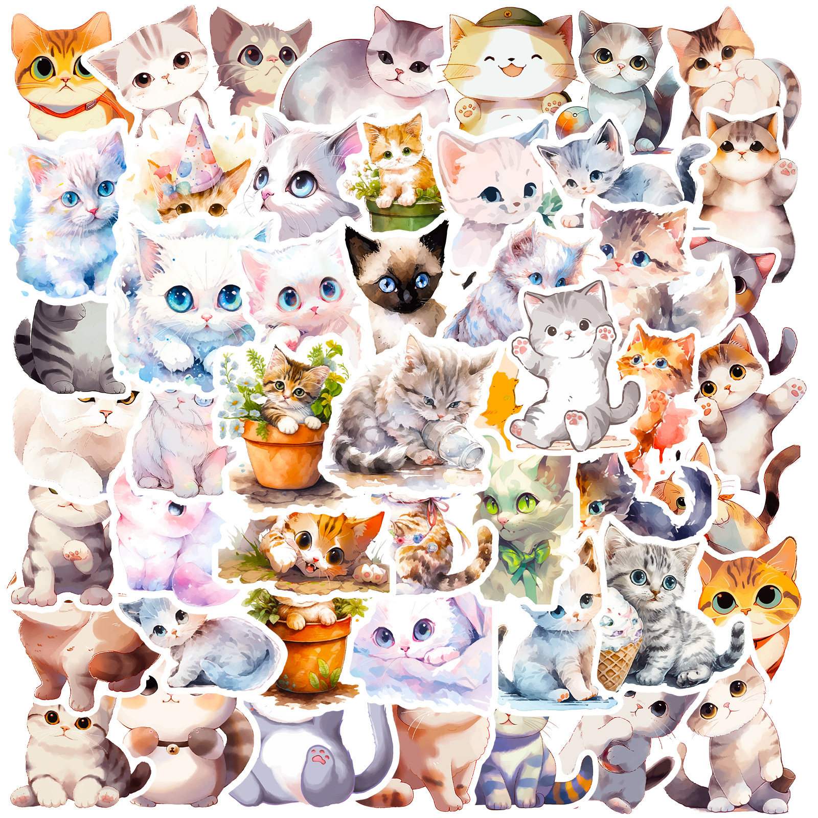 50pcs Evil Eyes Stickers Fashion Fun Waterproof Reusable DIY Room  Decoration Suitable For Mobile Phone Computer Shell Wall Skate Windows  General Purpo