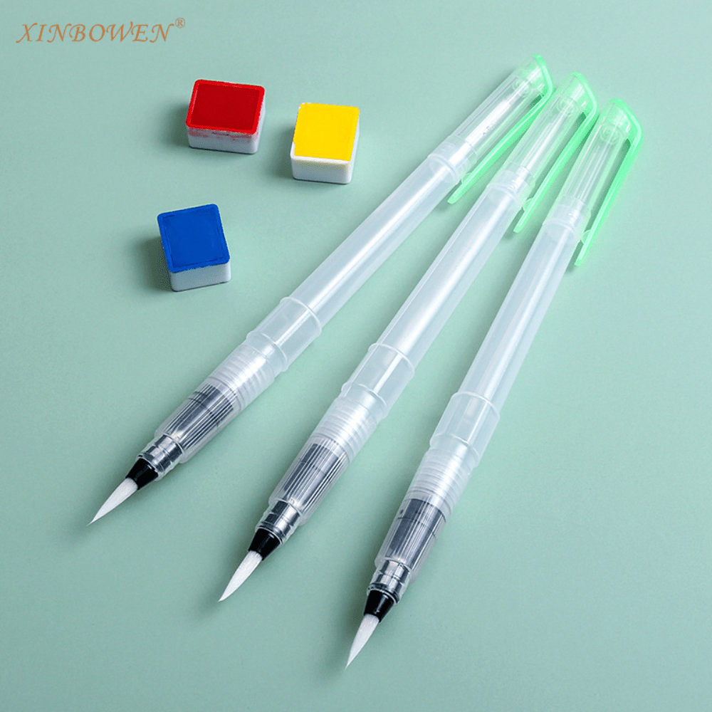 3pcs Watercolor Pen Irrigation Painting Pointed Pen - Temu