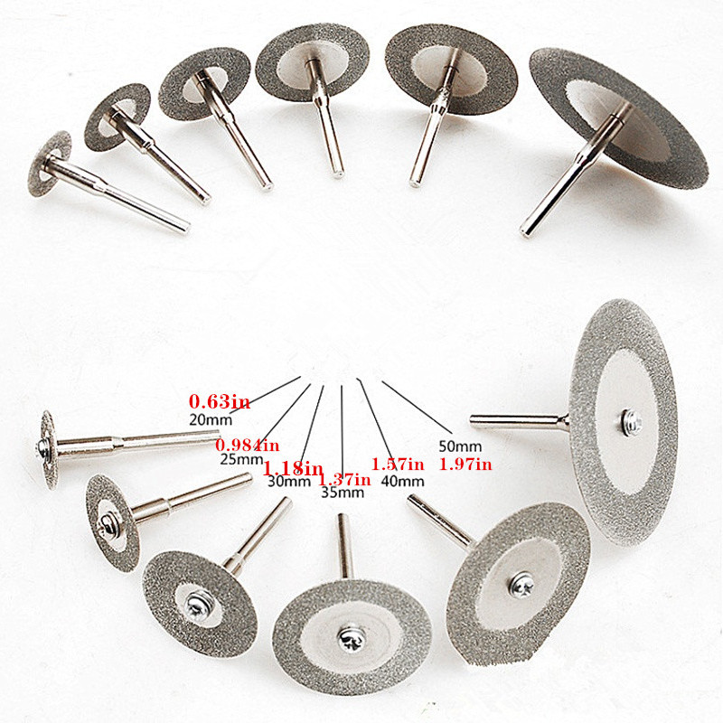 Disques de coupe en diamant de 50mm, roue et foret, outil rotatif, lames de  scie circulaire