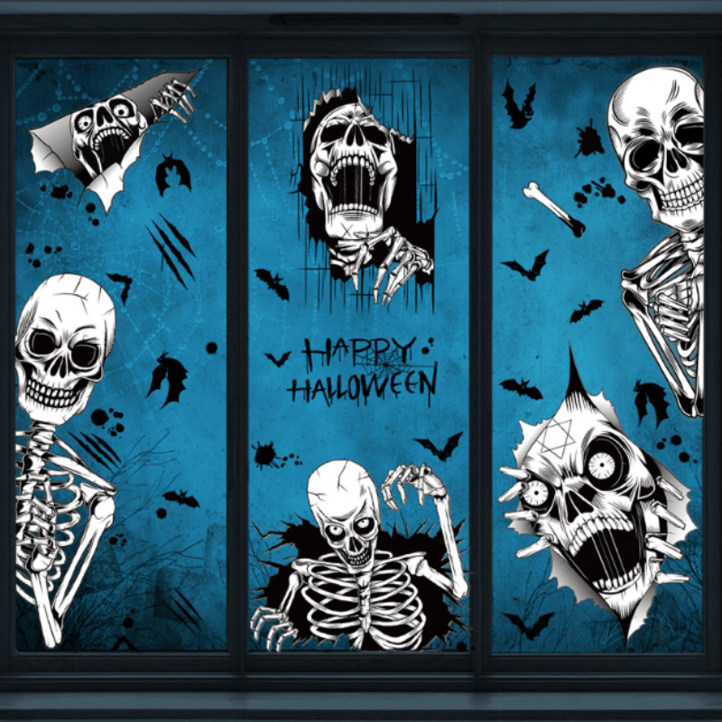 Set of Assorted Spooky Themed Glow Stickers - Halloween Wall Glow in The  Dark Stickers - Several Styles - Great for The Home, Office, School, and  More! (2) - DIY Tool Supply