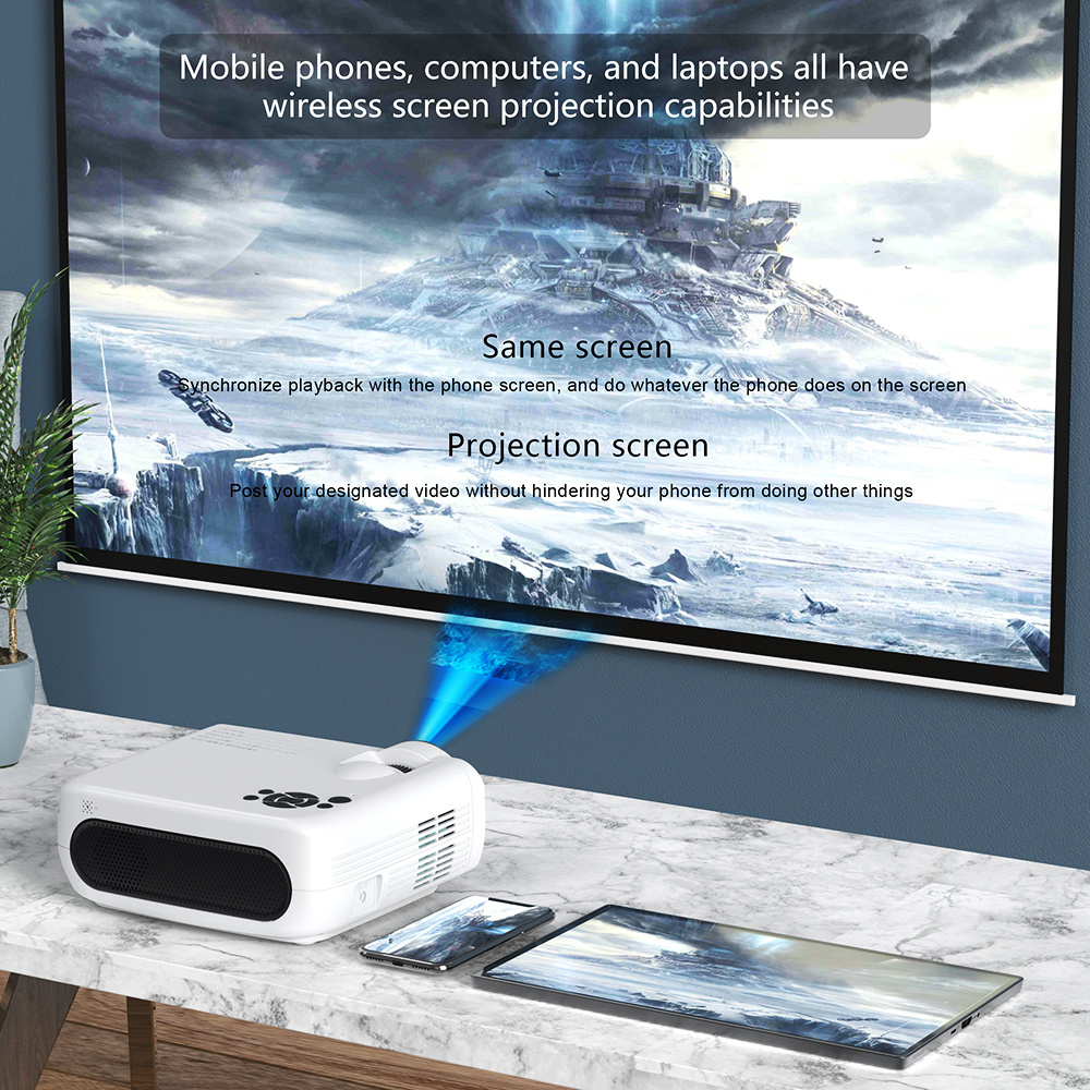 Proyector con Android TV proyector compatible con 4K 8K con - Temu