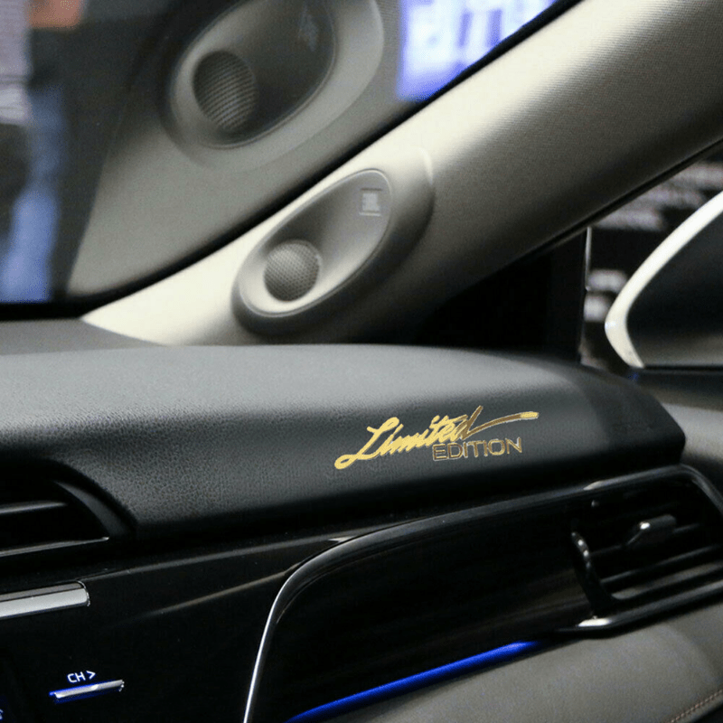 2tlg Limited Edition 3D Emblem Metall Auto Fenster Aufkleber Autoaufkleber  Dekor