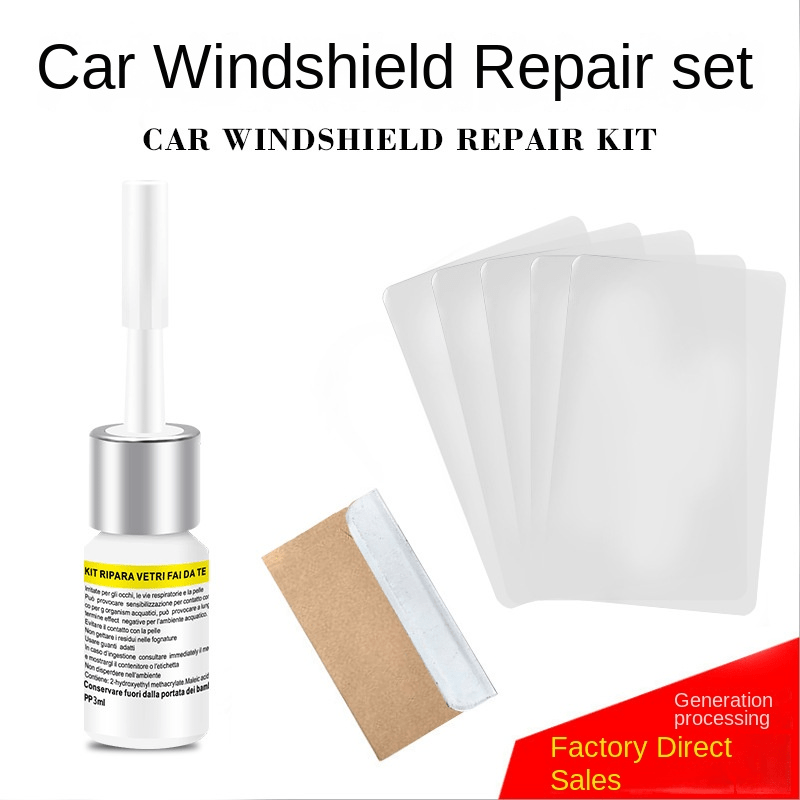 Front Window Repair Kit Liquid Glass for Car Cracked Glass