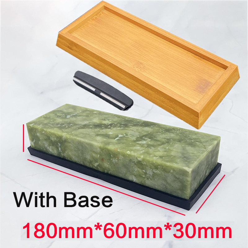 Knife Sharpening Stone Set, Abrasive Stone Green Family Gift Easy