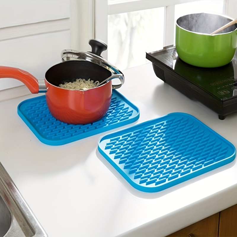 Silicone Heat Resistant Pad Dining Table Mat Foldable Non-Slip Pot Pan  Placemat Dish Plate Holder Coaster Kitchen Accessories