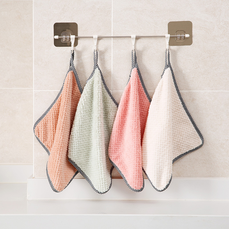 Thickened Coral Velvet Dish Cloths Towels Soft Absorbent - Temu