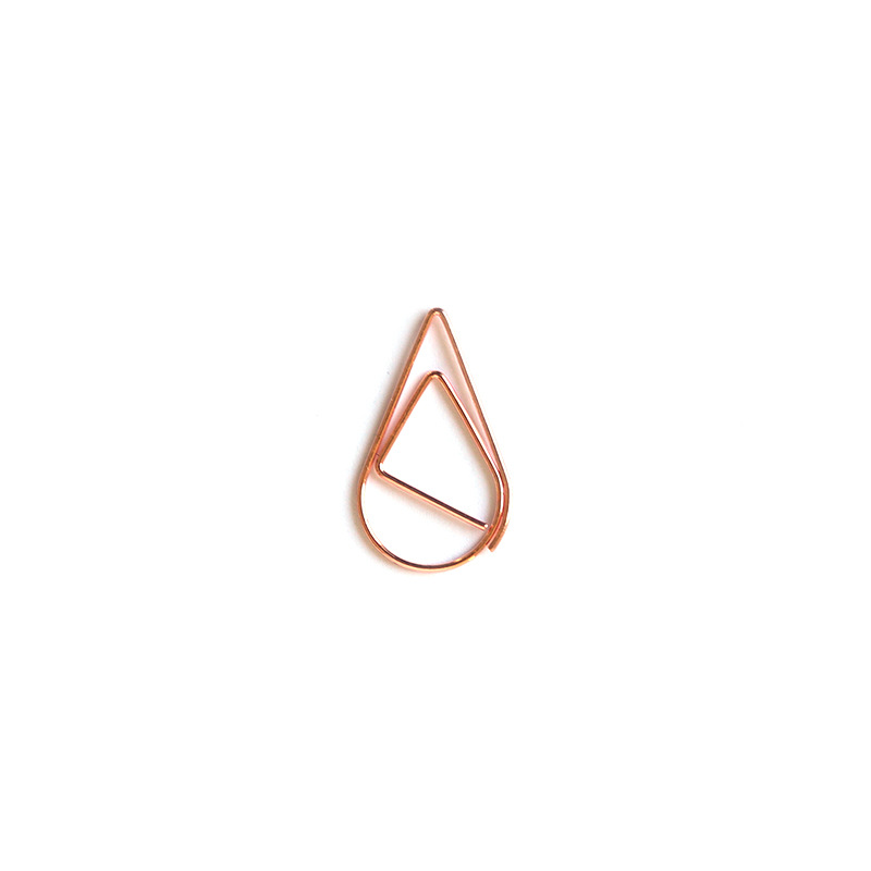 Trumpet Water Drop Shape Clip Metal Bookmark Paper Clip Message Folder