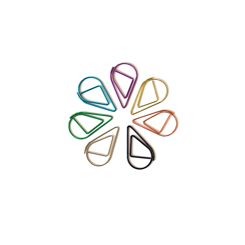 Trumpet Water Drop Shape Clip Metal Bookmark Paper Clip Message Folder