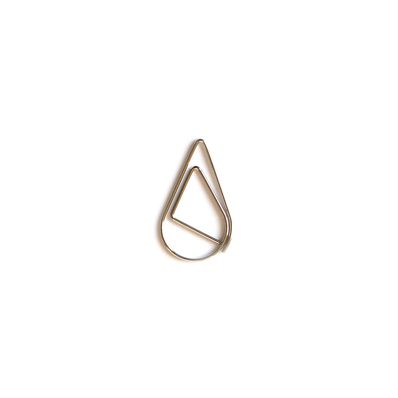 Trumpet Water Drop Shape Clip Metal Bookmark Paper Clip Message Folder
