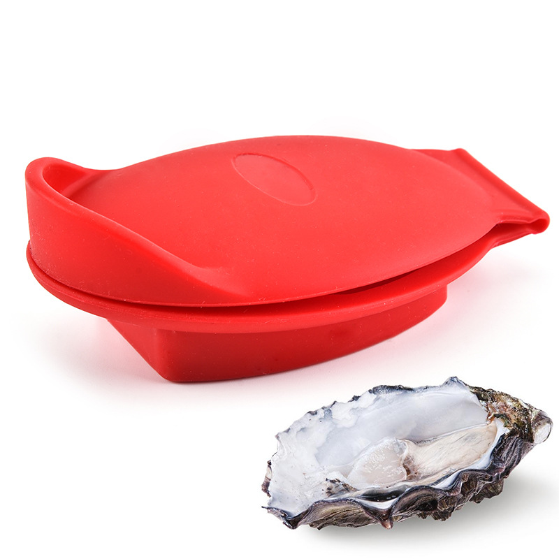 Cabilock 2pcs Oyster Gauntlets oyster opener holder Oyster Shellfish  Shuckin Clamp oyster shucker Oyster Shucking Clip crab shell opener Silica  gel