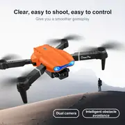 with hd dual camera, e99 pro drone with hd dual camera wifi fpv foldable rc quadcopter altitude hold remote control toys indoor and outdoor affordable uav christmas thanksgiving halloween gift details 3