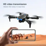 with hd dual camera, e99 pro drone with hd dual camera wifi fpv foldable rc quadcopter altitude hold remote control toys indoor and outdoor affordable uav christmas thanksgiving halloween gift details 4