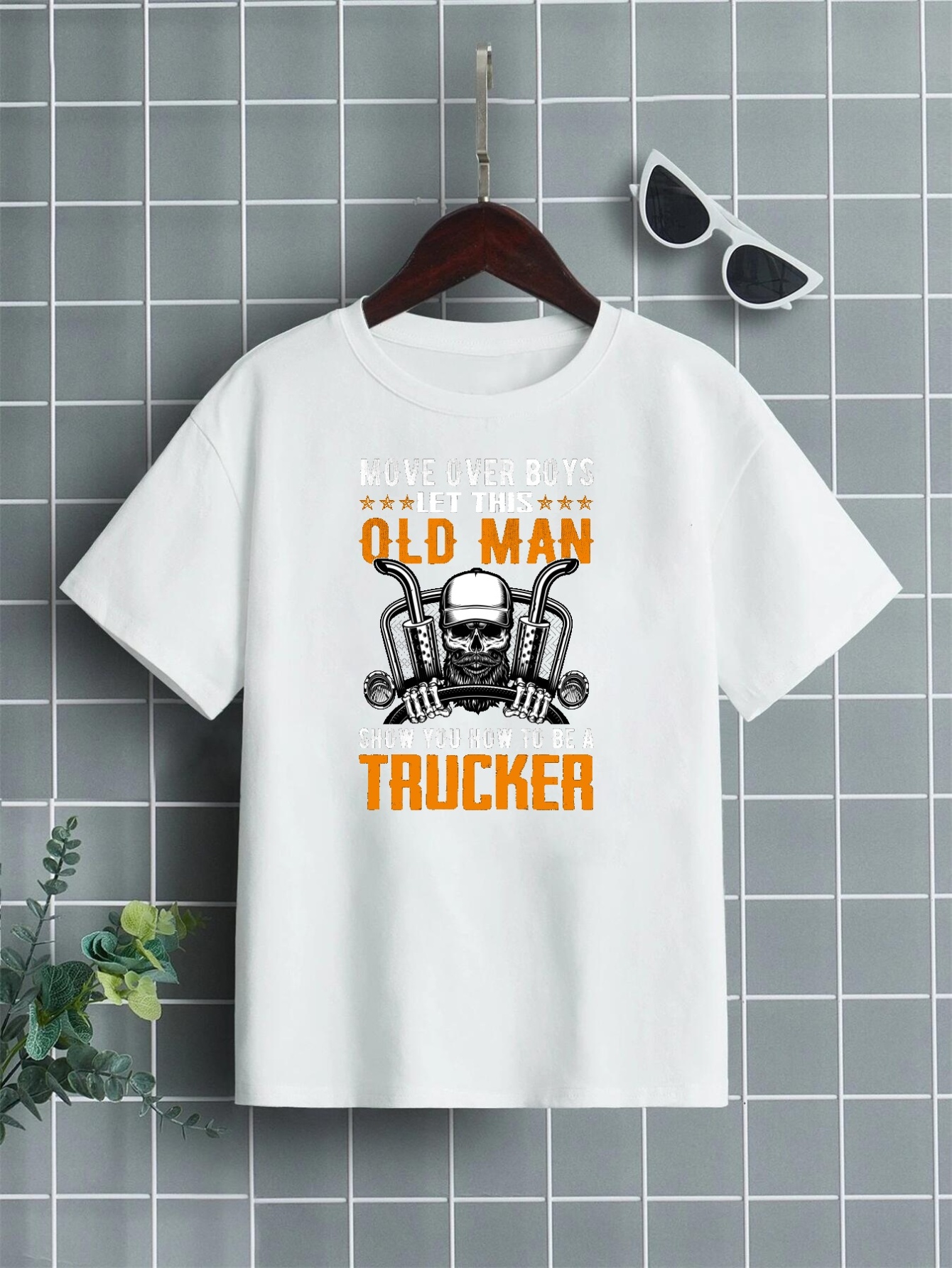 TRUCKER: Old Man Trucker | Essential T-Shirt