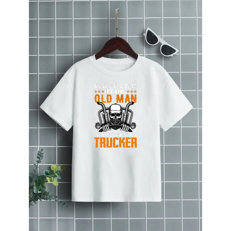 TRUCKER: Old Man Trucker | Essential T-Shirt