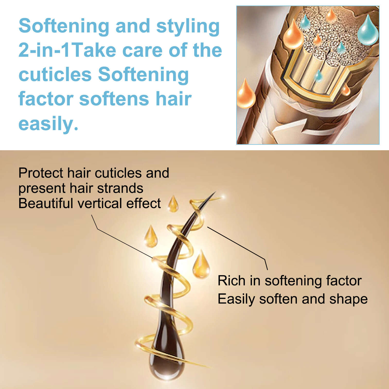 Coconut Protein Straightening Cream for Smooth Hair