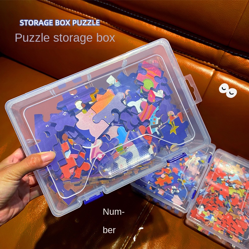 Polypropylene 6-pieces Jigsaw Puzzle Games Organizer Stack The Trays Sorter