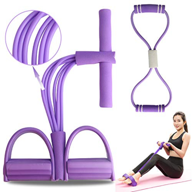 1pc Multifunction Tension Rope, 6-Tube Elastic Yoga Pedal Puller Resistance  Band