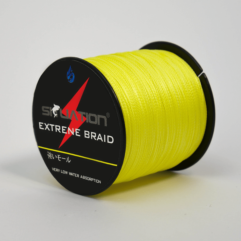 Yellow 4 strand Multi strand Pe Wear resistant Braided Line - Temu United  Kingdom