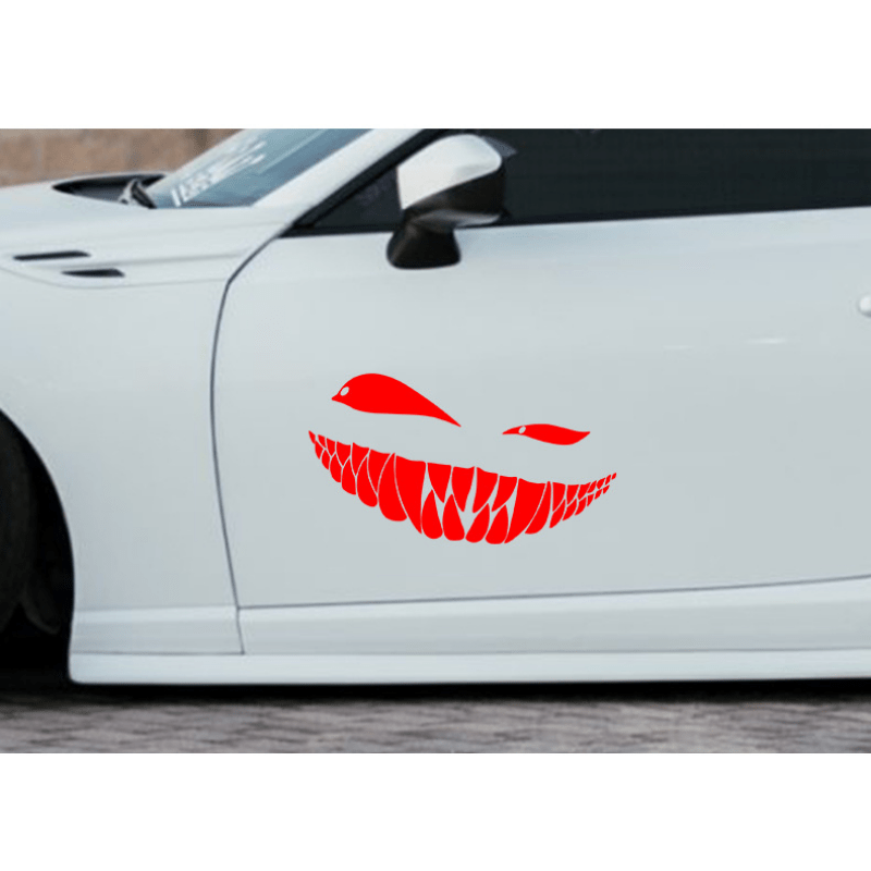 Adesivo auto Design monocolore degli occhi che sbirciano - TenStickers
