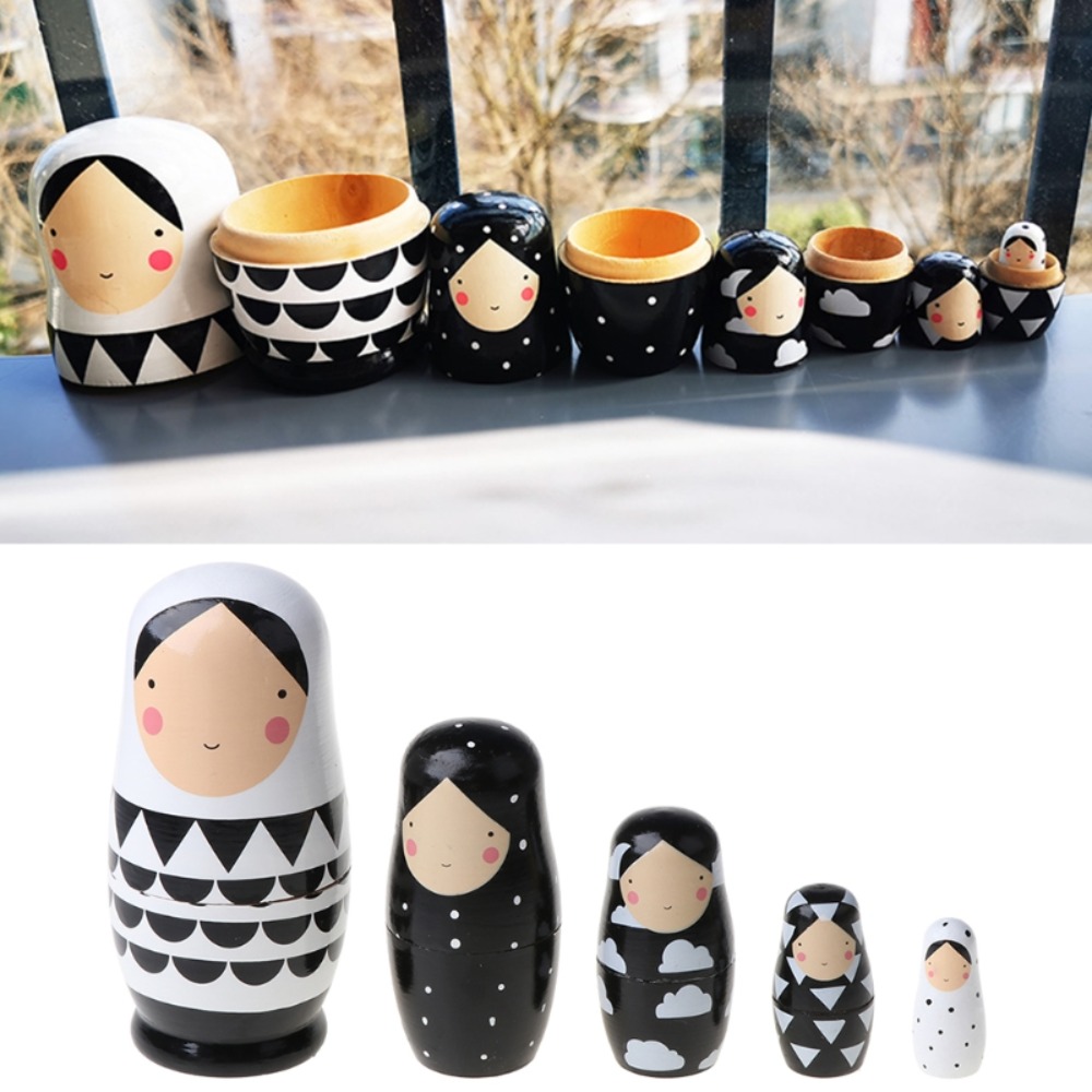 Russian Nesting Dolls Ceramic Measuring Cups 