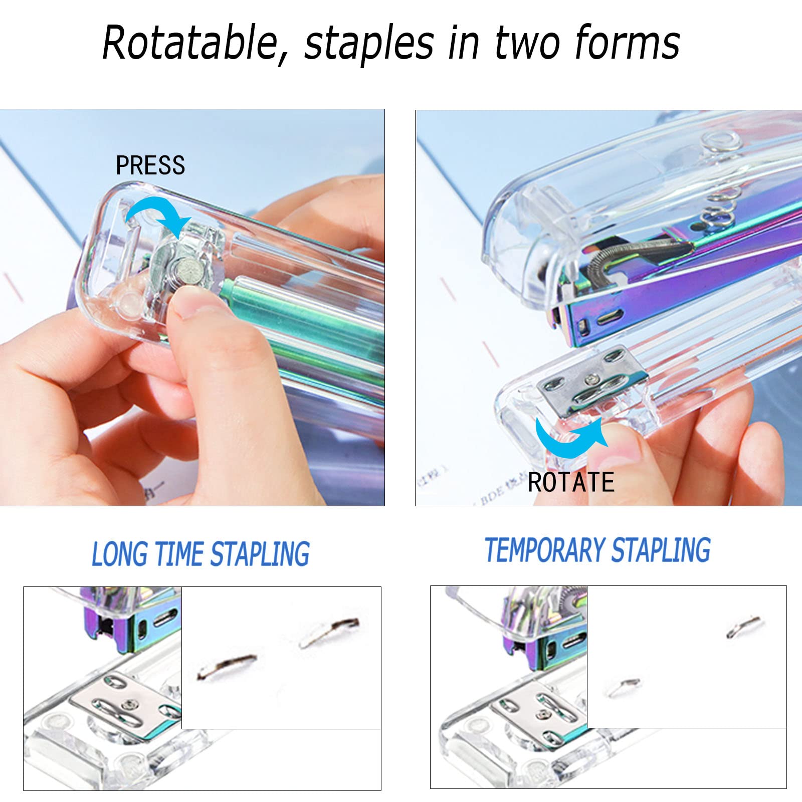 Complete Office Supplies Set Acrylic Stapler Tape Holder Pen - Temu Italy
