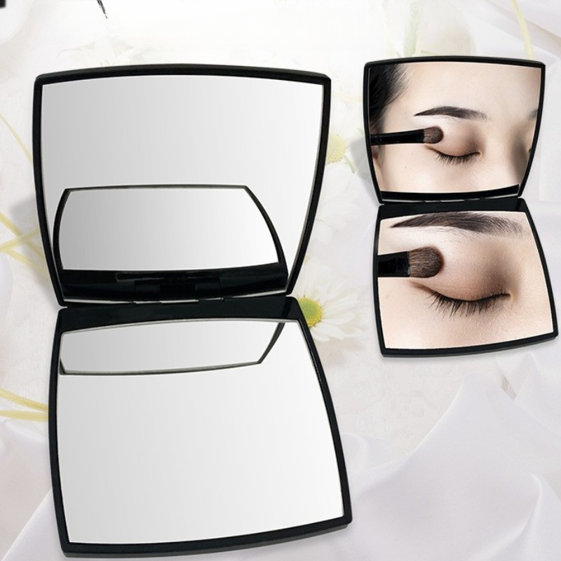 Portable Compact Mirror, Double-sided Folding Makeup Mirror