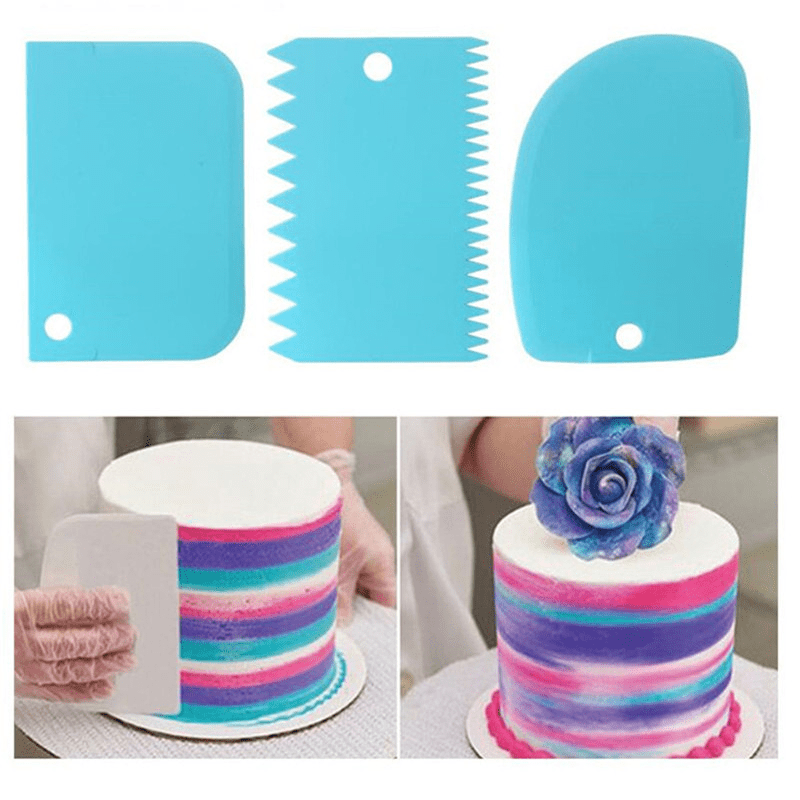 Cake Cream Spatula Set Smoother Icing Spreader Fondant Pastry Decorating  Tools