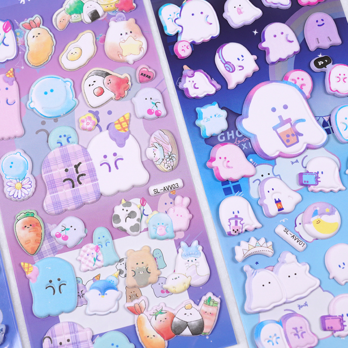 100 Pc Anime Stickers Kawaii Cartoon 3D Puffy Sticker Gift for