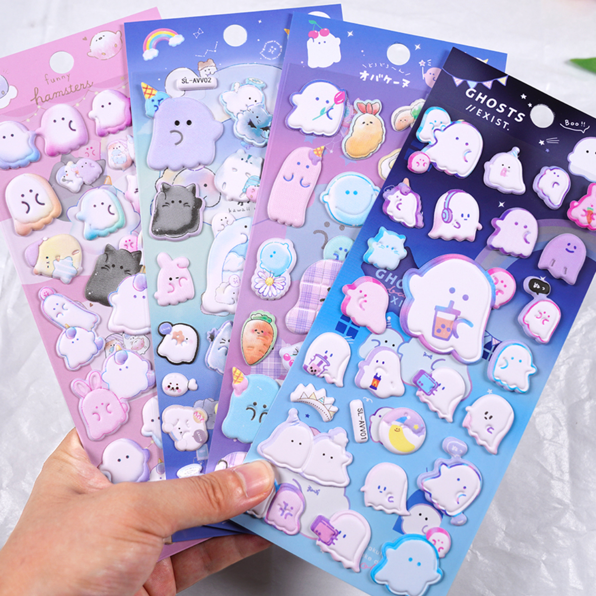 3d Kawaii Cartoon Puffy Stickers Adhesive Stickers Diy Diary - Temu