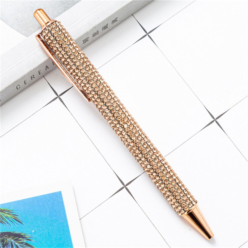 Rose Golden Ballpoint Pen Set For Women Ballpoint Fancy Pens - Temu