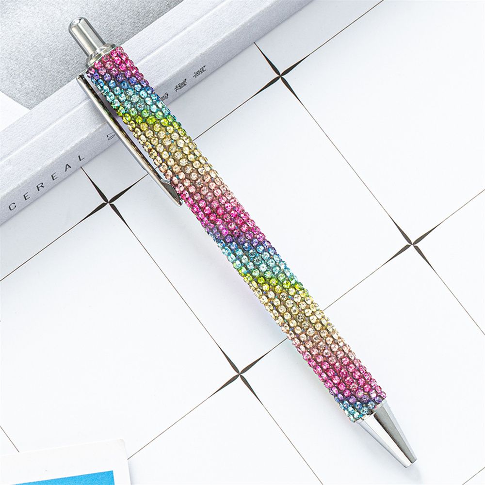 RAINBOW GRADIENT DIAMOND Pen Large Crystal Diamond Top Pens