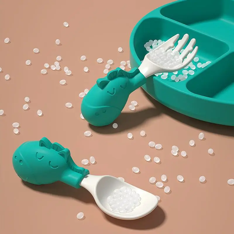 Learning To Eat Made Fun: Children's Silicone Spoons For Baby's Tableware -  Temu