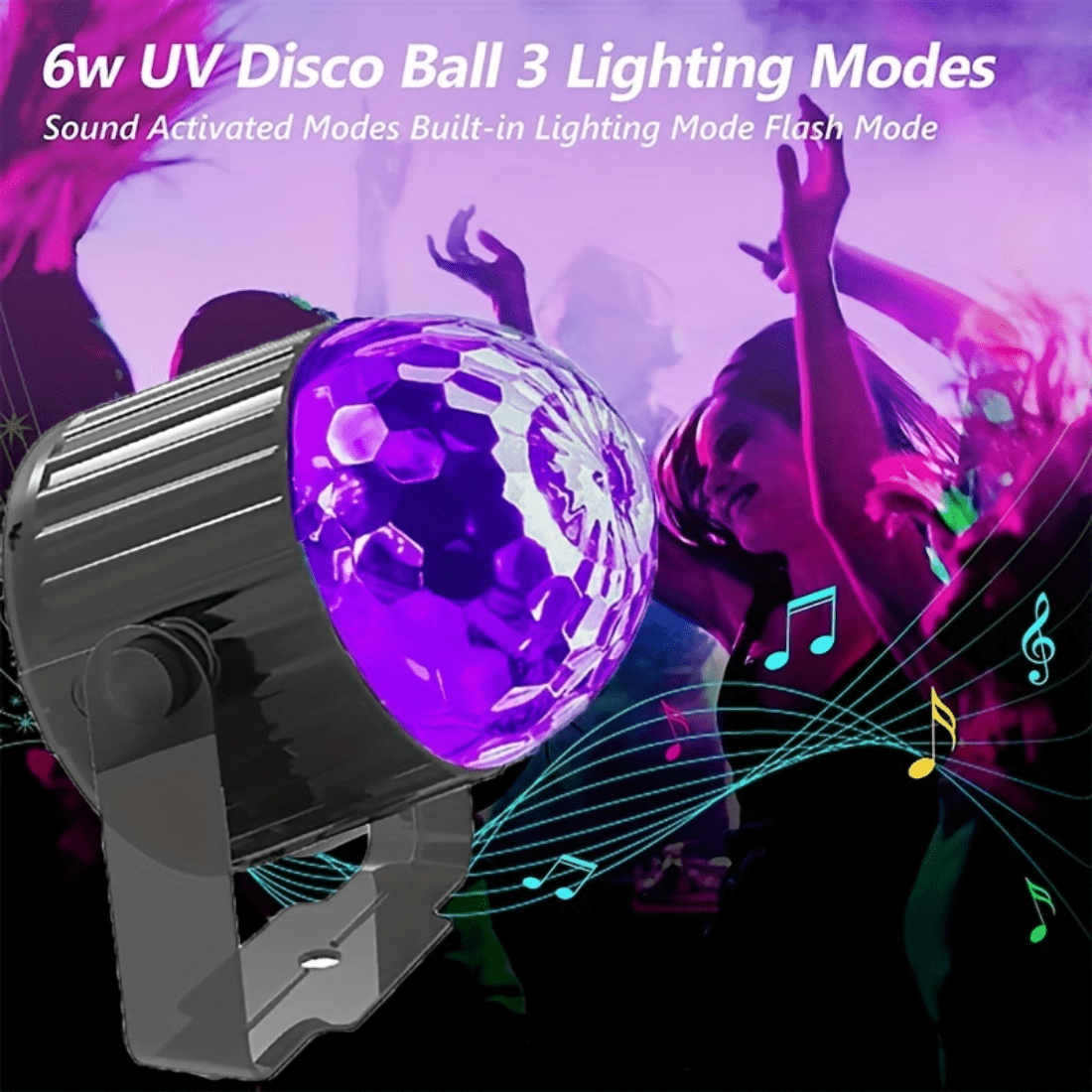 Black light store disco ball