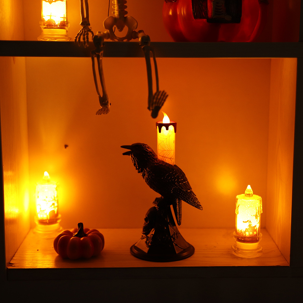 Gothic LED Candlestick Halloween Decoration 